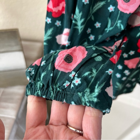 🌼 $5 Matilda Jane Yesteryear Poppy Flower Long Sleeve Button Down Blouse Sz M - Picture 7 of 11